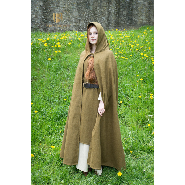 Hooded Cloak Hibernus - Wool Grey