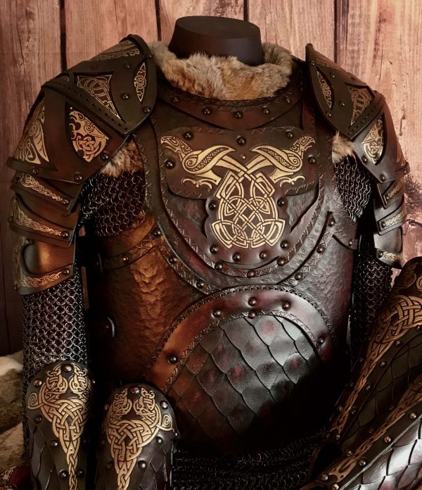 The Odinson Leather Body and Shoulders Larp Leather Armour - www ...