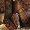 The Sigrun Deluxe SCA Leather Vambraces 