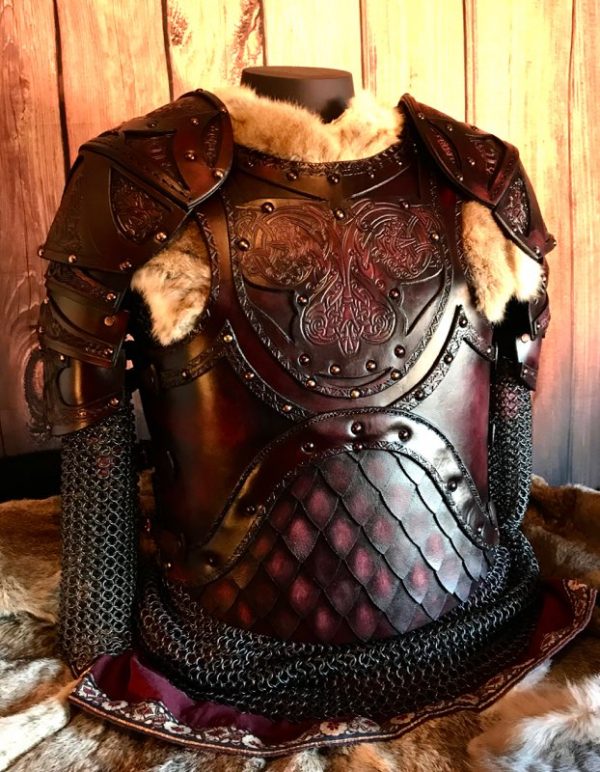 The Odinson SCA/HEMA Leather Body Armour - www.blackravenarmoury.com